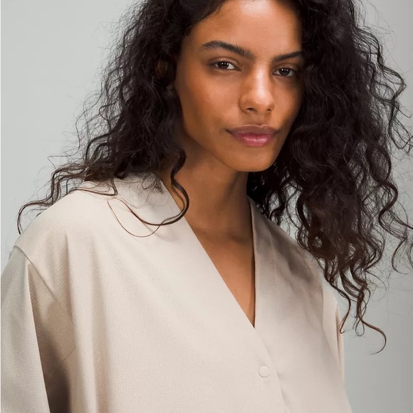 lululemon | Ventlight™ Button Front Dress in Raw Linen 6 - Picture 8 of 8